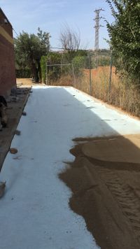 suelo exterior de viviendas sin acabar