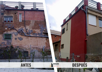 fachada antes y despu&eacute;s