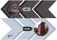 fachada antes y después de la rehabilitación