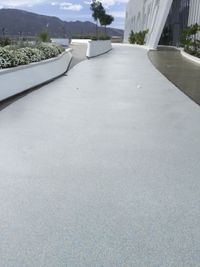 pavimento en nave exterior decorativo
